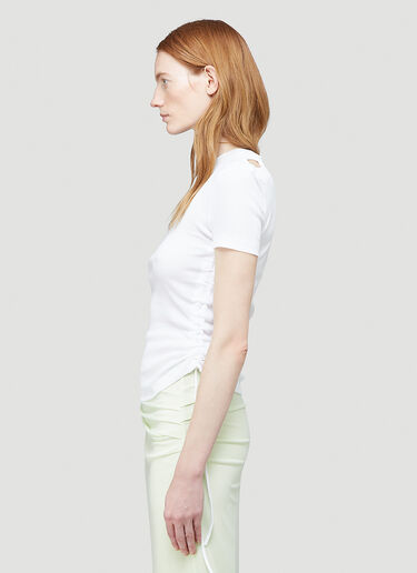 Helmut Lang Cut-Out T-Shirt White hlm0244002