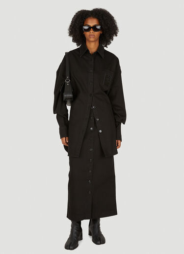 Raf Simons 牛仔半裙 黑 raf0250004