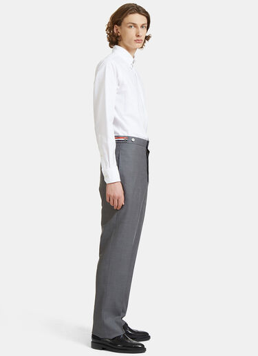 Thom Browne Classic Fit Side Tab Oxford Jumpsuit White thb0127027