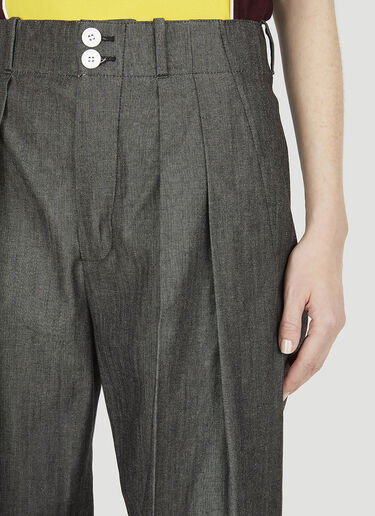 Plan C Tailored Pleated Pants Grey plc0247017