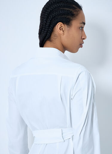 Max Mara Poplin Shirt Dress White max0260036