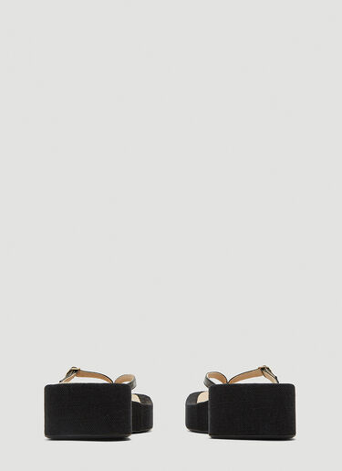 Jacquemus Les Tatanes Leather Sandals Black jac0244063