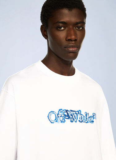 Cloudy Arrow Skate Logo T-Shirt Off-White Cloudy Arrow Skate Logo T-Shirt White ofw0162017