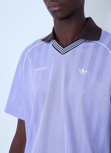 adidas by Wales Bonner Logo Motif Polo Shirt Purple awb0163008
