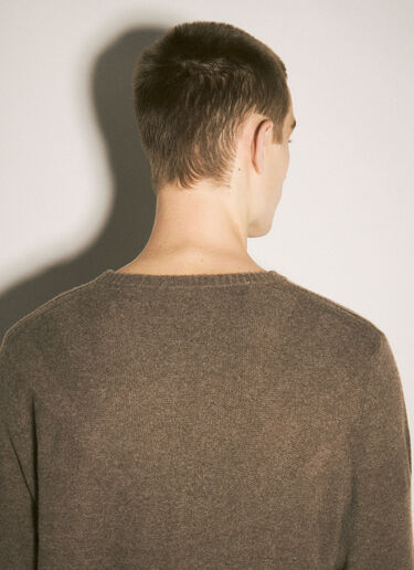 Moncler x Rick Owens Jumbo Crewneck Sweater Brown mcs0358016