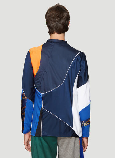 Ahluwalia Studio Coverstitch Patchwork Track Sweater Blue ahl0138004