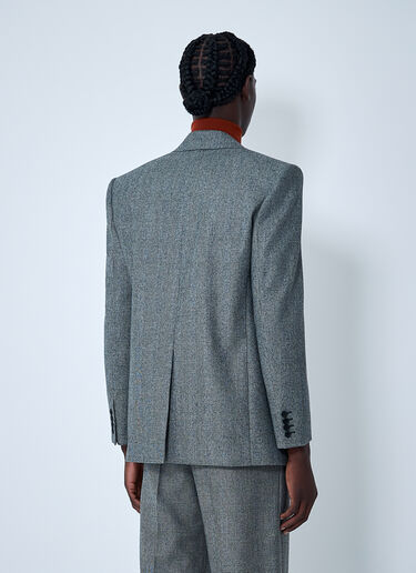 Prince Of Wales Wool Blazer Saint Laurent Prince Of Wales Wool Blazer Black sla0162011