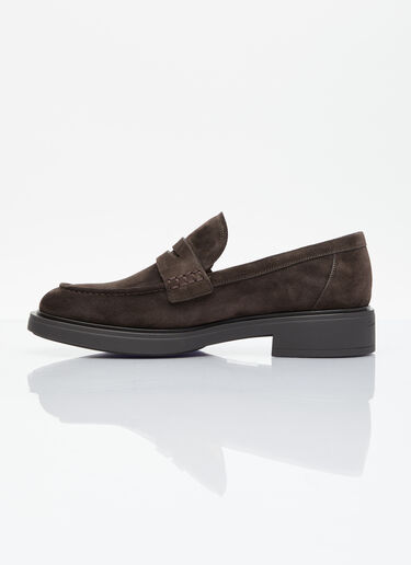 Gianvito Rossi Harris Suede Loafers Brown gia0255013