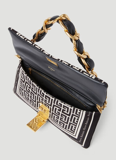 1945 Soft Monogram Scarf Cluch Bag Balmain 1945 Soft Monogram Scarf Cluch Bag Black bln0253027