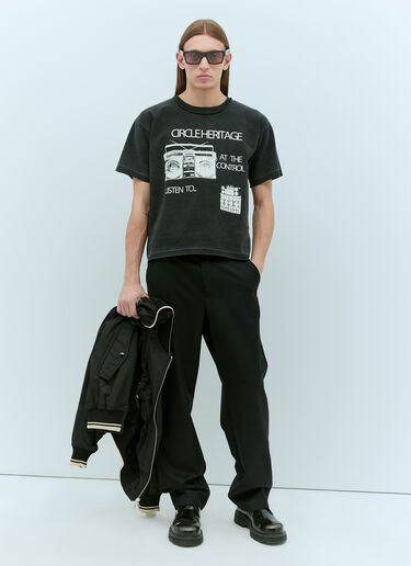 CIRCLE HERITAGE ブームボックスTシャツ ブラック che0155003