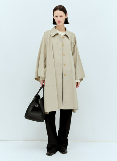 The Row Leninster Trench Coat Khaki row0256016