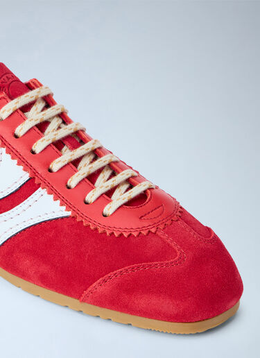 Dries Van Noten Suede Panel Sneakers Red dvn0265027