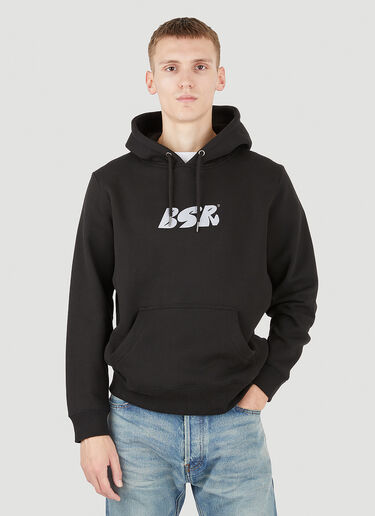 Butter Sessions Embroidered Logo Hooded Sweatshirt Black bts0346010