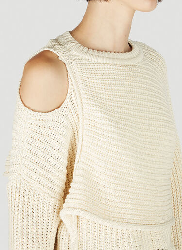Wrap Knit Sweater Ottolinger Wrap Knit Sweater Cream ott0251009