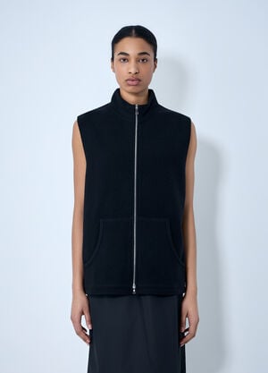 RIER High-Neck Zip Vest Black rrr0364005