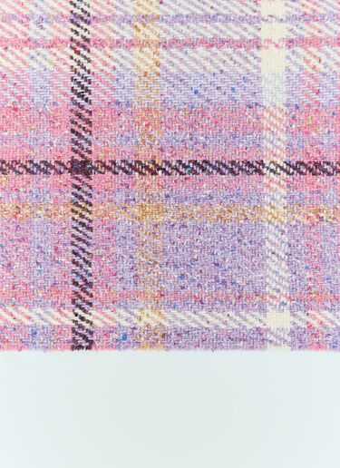 Acne Studios Oversized Plaid Scarf Blanket Purple acc0356002