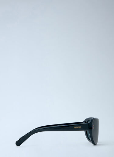 LN-CC® - Jacquemus: Havana Sunglasses - Black Jacquemus Havana Sunglasses Black jac0365301