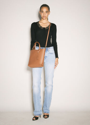 Saint Laurent Shopping Toy Tote Bag Brown sla0257116