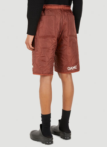 OAMC RE-WORK Peacemaker Quilted Shorts Red omr0148008