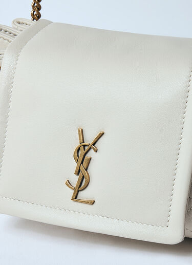 Saint Laurent Mini Nolita Crossbody Bag Cream sla0259084