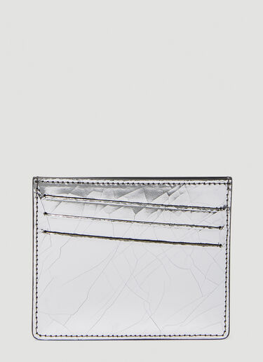Maison Margiela Four Stitch Metallic Cardholder Silver mla0149009