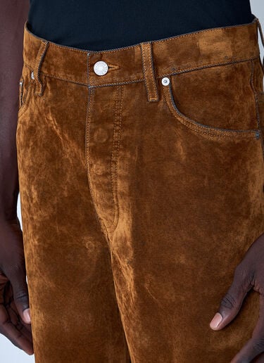 Dries Van Noten Velvet Jeans Brown dvn0162018
