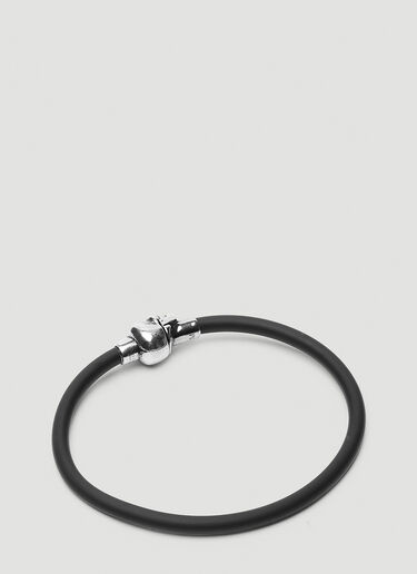 Alexander McQueen Skull Motif Cord Bracelet Black amq0149097