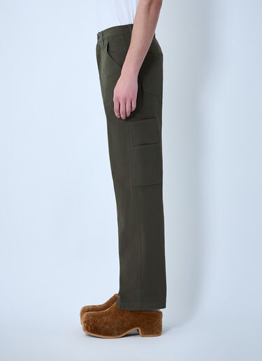 Dries Van Noten Pickerbys Cotton Pants Khaki dvn0163039