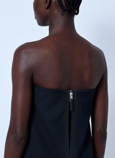 LN-CC® - Rick Owens: Cropped Sheath Mini Dress - Black Rick Owens Cropped Sheath Mini Dress Black ric0266010