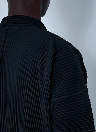 Homme Plissé Issey Miyake Pleated Shirt Black hmp0161001