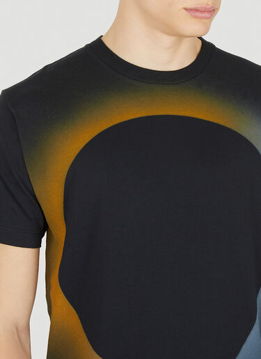 Stone Island 번짐 효과 T-셔츠 블랙 sto0150056