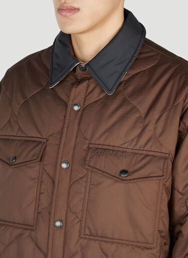 Quilted Reversible Jacket Burberry Quilted Reversible Jacket Brown bur0151003