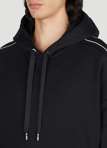 Logo Trim Hooded Sweatshirt Dolce & Gabbana Logo Trim Hooded Sweatshirt Black dol0151006