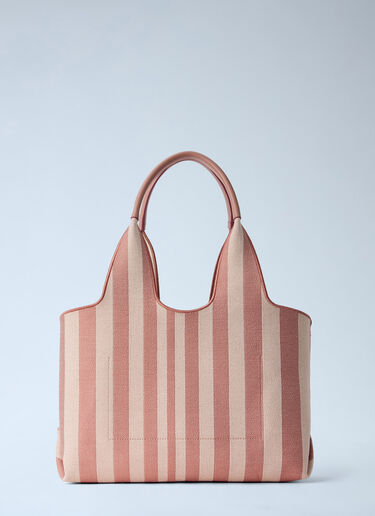 LN-CC® - Chloé: Stripy East-West Tote Bag - Pink Chloé Stripy East-West Tote Bag Pink chl0265061