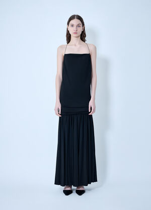 Jacquemus La Robe Abiha Long Dress Black jac0264030