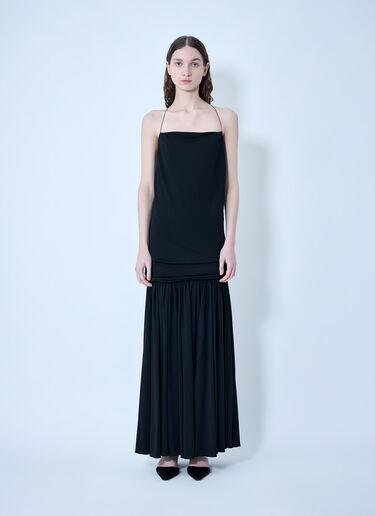 Jacquemus La Robe Abiha Long Dress Black jac0264030