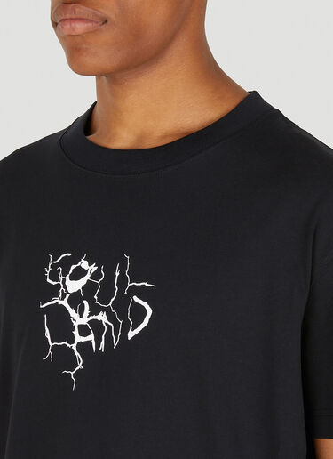 Soulland 라이트닝 로고 티셔츠 블랙 sld0149005