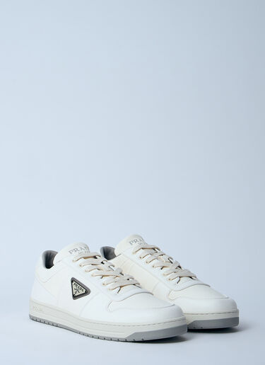 Prada Leather Low-Top Sneakers White pra0160015