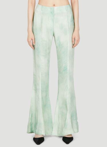 マーベルプリントフレアパンツ Acne Studios マーベルプリントフレアパンツ グリーン acn0254033
