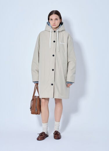 LN-CC® - Miu Miu: Single-Breasted Panama Caban Coat - Beige Miu Miu Single-Breasted Panama Caban Coat Beige miu0266007