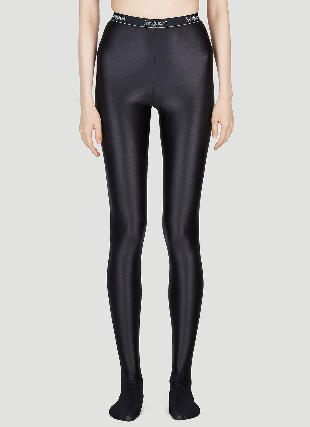 SAINT LAURENT HIGH SHINE OPAQUE TIGHTS