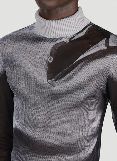 Y/Project x Jean Paul Gaultier Trompe L'Oeil 针织衫 灰色 ypg0152002