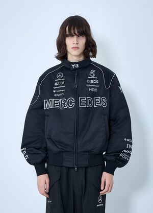 Y-3 MERCEDES Embroidered Logo Jacket Black yyy0364066
