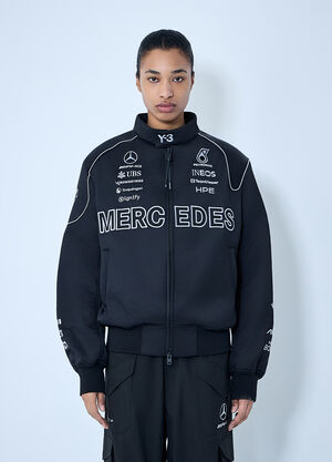 Y-3 MERCEDES Embroidered Logo Jacket Black yyy0364066