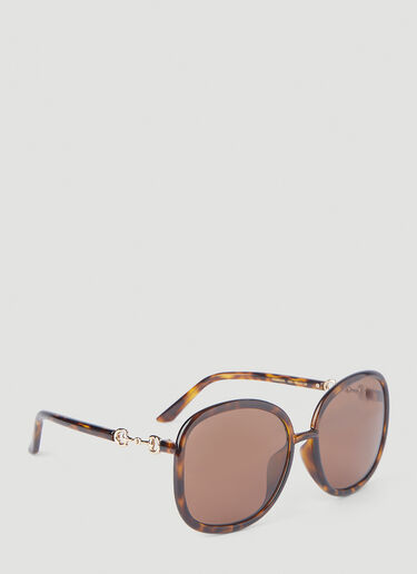 Gucci Oversized Square Sunglasses Brown guc0245249