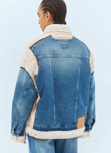 Jean Paul Gaultier 쁘띠 그랑 데님 & 시어링 재킷 블루 jpg0258011