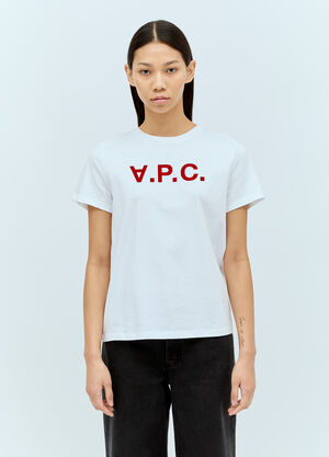 A.P.C. Logo Applique T-Shirt Blue apc0255012
