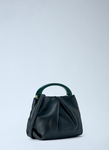 Dries Van Noten Structured Leather Handbag Black dvn0265018