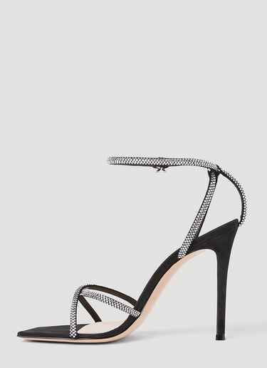 Gianvito Rossi Crystal Embellished High Heel Sandals Black gia0253007