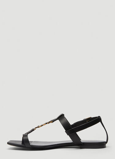 Saint Laurent Cassandra Sandals Black sla0244017